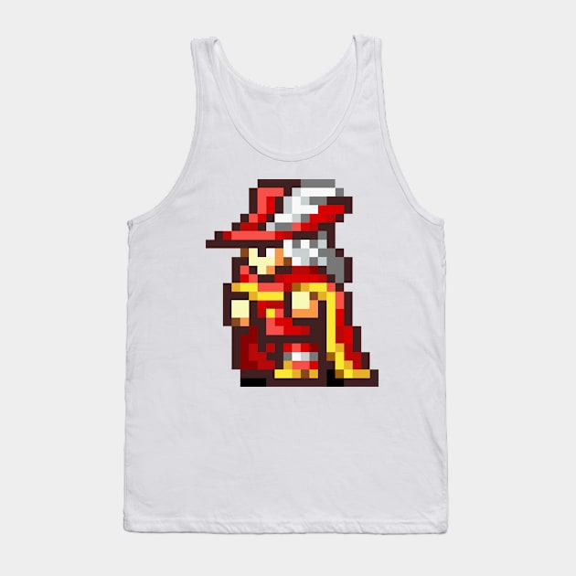 Red Mage Class Tank Top by SpriteGuy95